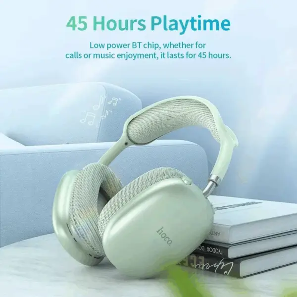 Căști Wireless Bluetooth HOCO W35 – 90h Autonomie, TF Card, Microfon - imagine 2