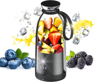 Blender Portabil 500ml, 6 Lame 3D, Reincarcabil 2400mAh, Portabil, Compact, Silentios, Fara BPA, Auto-Curatare, Smoothie-uri, Sucuri, Shake-uri Proteice