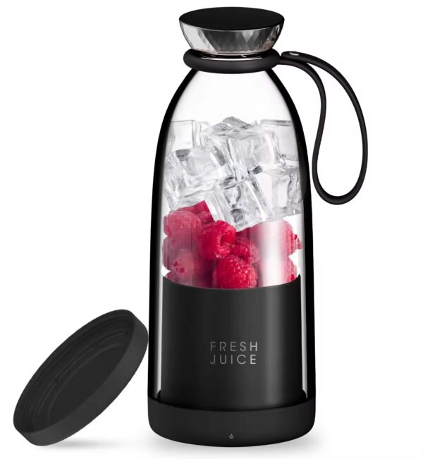 Blender Portabil 500ml, 6 Lame 3D, Reincarcabil 2400mAh, Portabil, Compact, Silentios, Fara BPA, Auto-Curatare, Smoothie-uri, Sucuri, Shake-uri Proteice - imagine 4