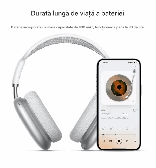 🎧 HOCO W55 – Căști Bluetooth Premium cu ANC & 90h Autonomie! - imagine 2