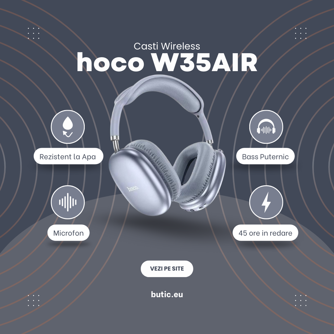 Căști Wireless Over Ear bluetooth