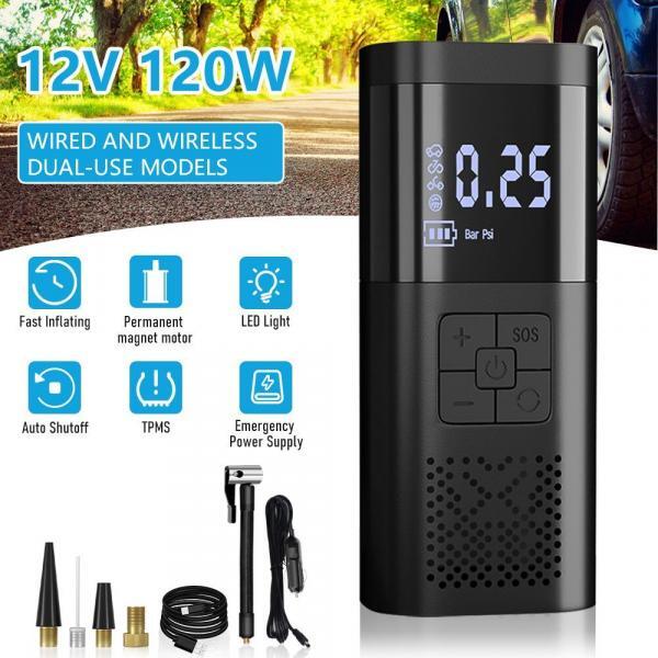 Pompa Aer Inteligenta Multifunctionala cu Power Bank, 5 Accesorii Auto/Moto/Sport, 4000mAh (SY0001.4) - imagine 2