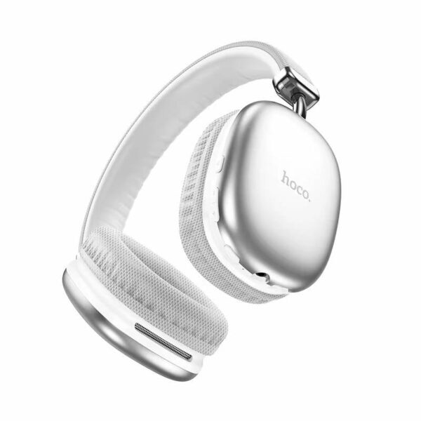 Hoco W35 Silver – Căști Bluetooth Over Ear, 40h Utilizare, Baterie 800mAh, HiFi Sound - imagine 2