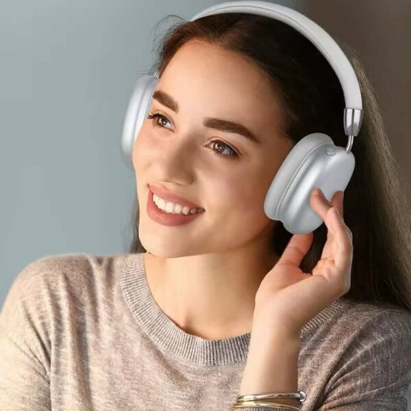 Hoco W35 Silver – Căști Bluetooth Over Ear, 40h Utilizare, Baterie 800mAh, HiFi Sound - imagine 5