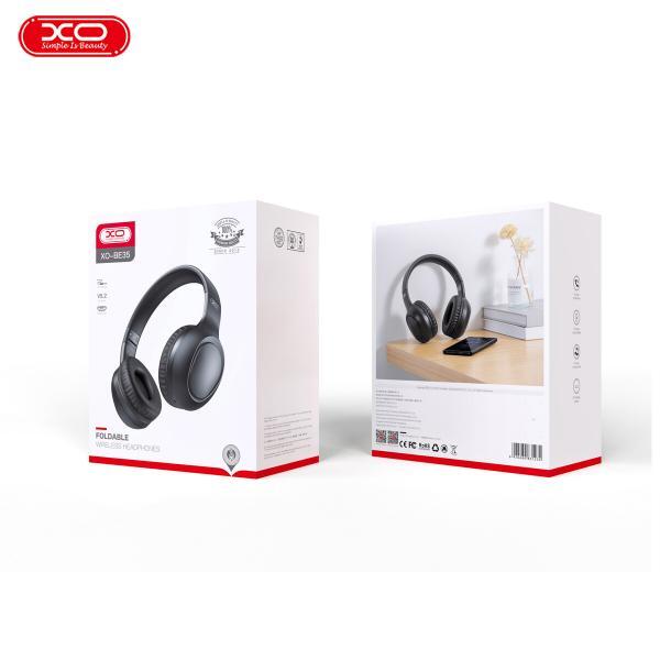 🎧 XO BE35 – Căști Wireless Gaming Over-Ear, Bluetooth 5.2, 100h Standby, Design Elegant Negru - imagine 7