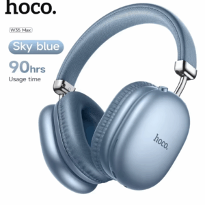 🎧 Căști Wireless HOCO W35MAX Blue – Sunet Hi-Fi, Autonomie 90h & Design Premium