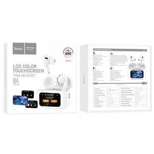 Casti Wireless Hoco EW72 Ecran tactil Bluetooth 5.4 Autonomie 4 ore Alb 1