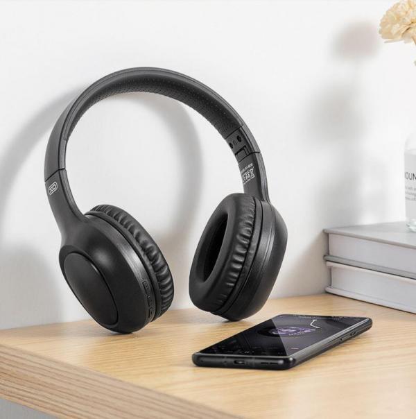 🎧 XO BE35 – Căști Wireless Gaming Over-Ear, Bluetooth 5.2, 100h Standby, Design Elegant Negru - imagine 5