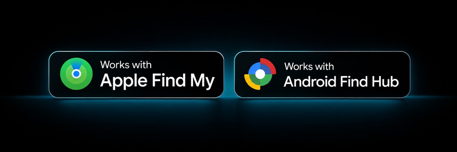 Works with Apple Find My și Android Find Hub