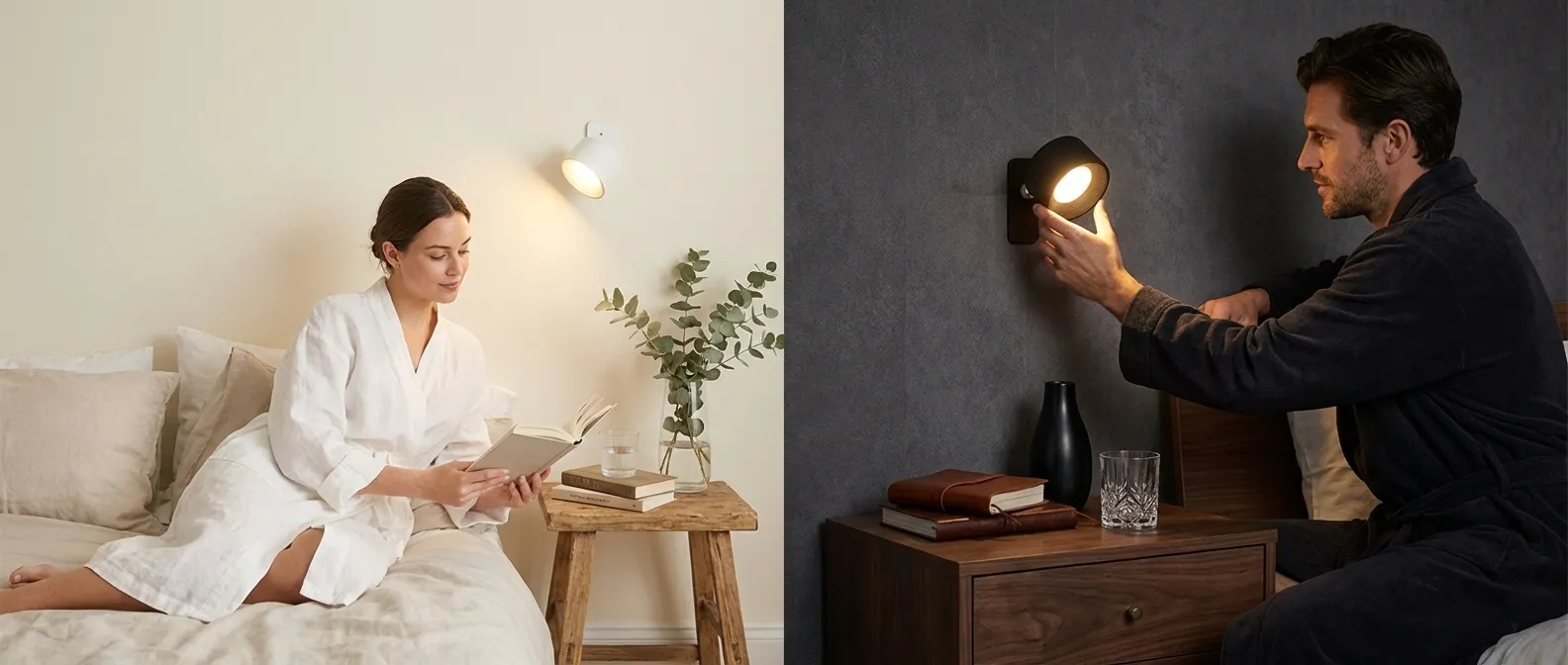 Design interior cu lumină LumiMag pe perete